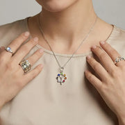 Kette mit Anhänger 7 Chakren und die Göttin Halsketten KOOMPLIMENTS