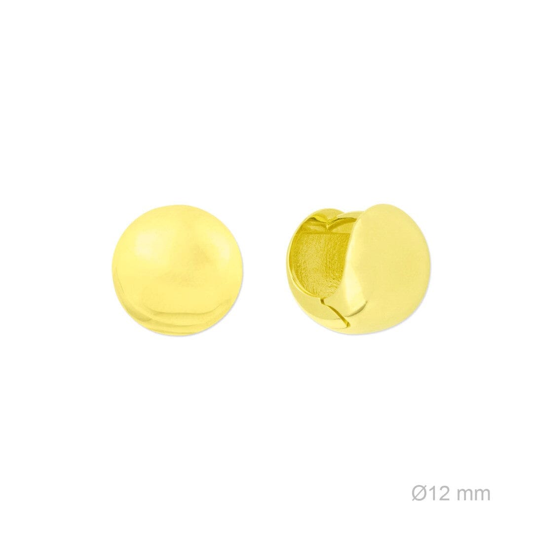 Kleine runde vergoldete Ohrstecker Ohrringe KOOMPLIMENTS