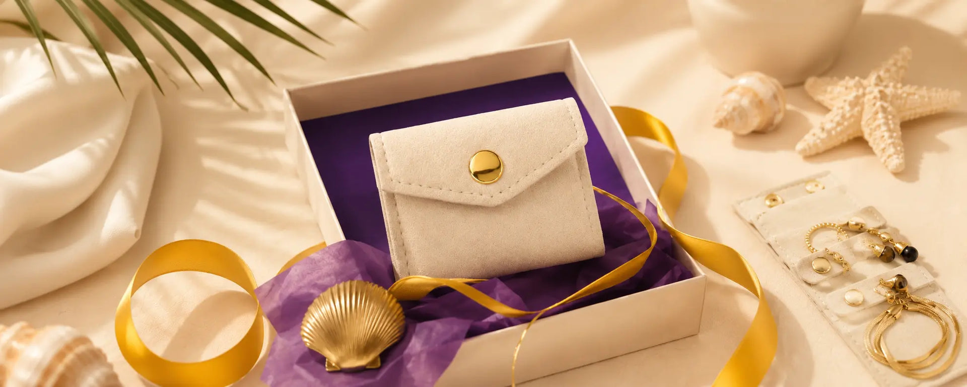 Kleines Schmucketui für Reisen zum Schutz von Schmuck aus 925 Silber