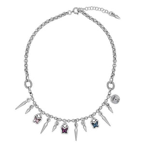 Kurze Halskette mit charms BUTTERFLY