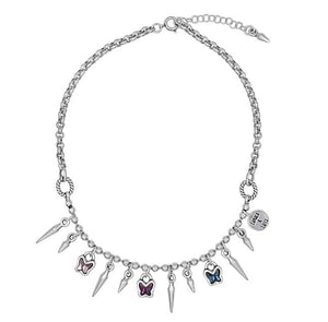 Kurze Halskette mit charms BUTTERFLY