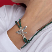 Libellula-Armband mit Malachit-Perlen Armband KOOMPLIMENTS
