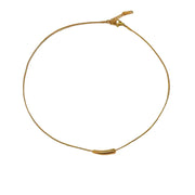 Minimalistische Edelstahl Halskette - GOLDEN CURVE Halsketten KOOMPLIMENTS