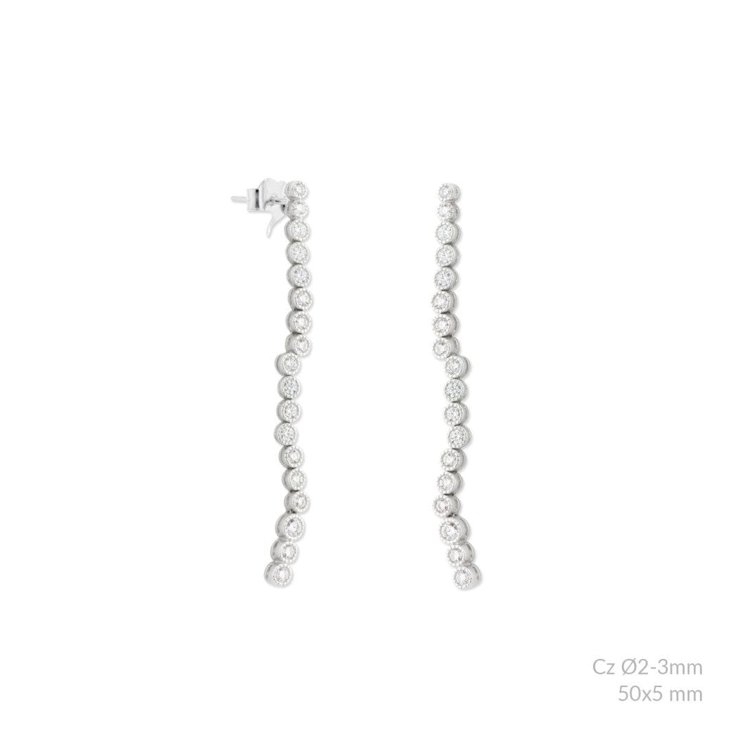 Ohrringe aus Sterlingsilber mit Zirkonen Ohrringe KOOMPLIMENTS