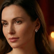 Ohrstecker Silber mit 3 Zirkonia rhodiniert - INDIGO Ohrringe KOOMPLIMENTS