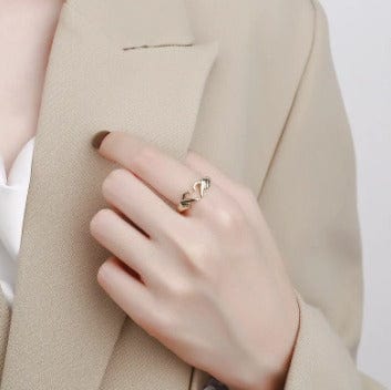Ring mit herzförmigen Händen - Gold Ringe Dropi PRO