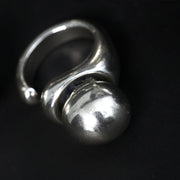 Massiver Silber Ring mit Kugel | KOOMPLIMENTS