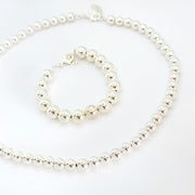 Runde Silber Perlen Armband - LEAL Armband KOOMPLIMENTS