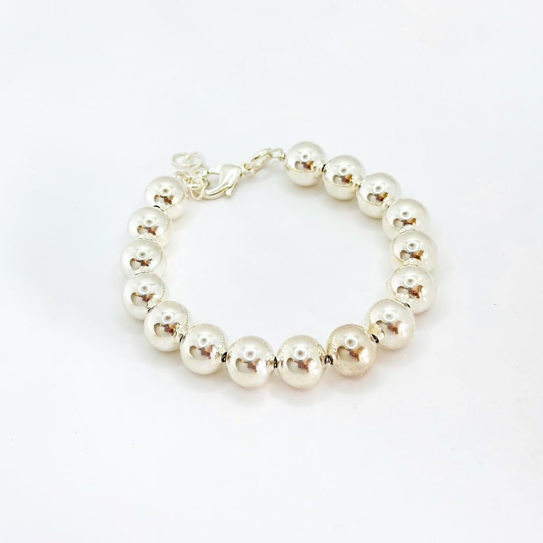 Runde Silber Perlen Armband - LEAL Armband KOOMPLIMENTS