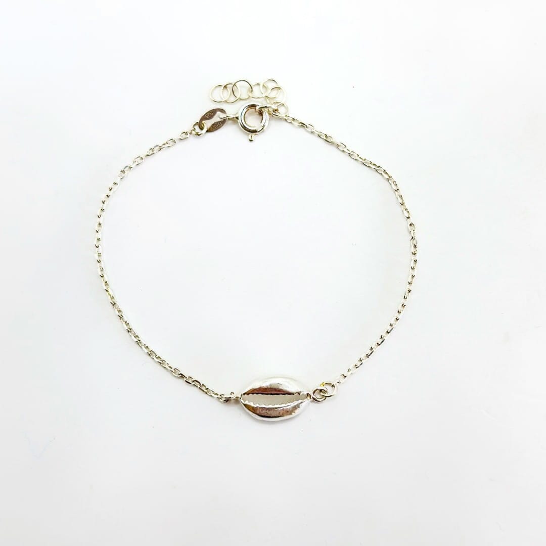 Silber Armband mit Kaurimuschel Armband KOOMPLIMENTS