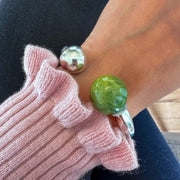 Silber Armreif mit 2 Kugeln Armband KOOMPLIMENTS