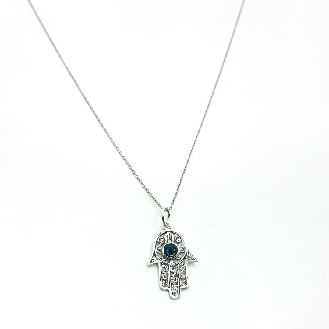 Silber Halskette Fatima Hand Halsketten KOOMPLIMENTS