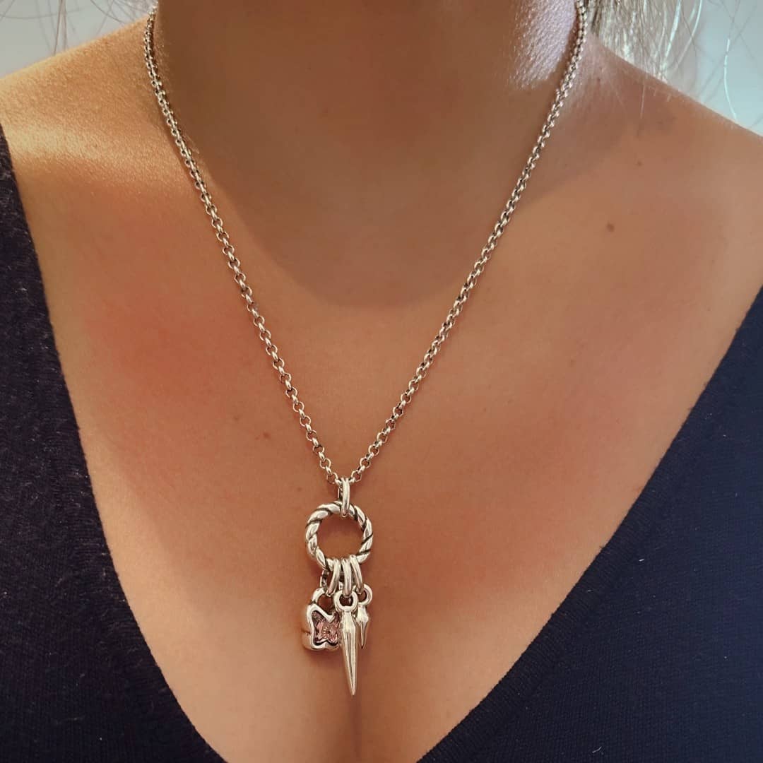 Silber Halskette mit Schmetterling - BUTTERFLY Halsketten KOOMPLIMENTS