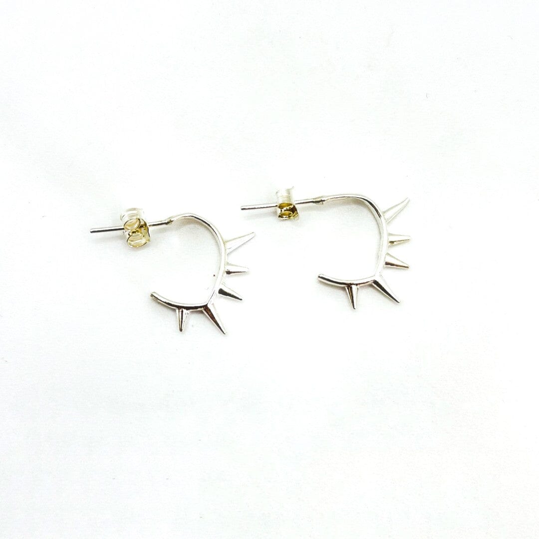Silber Ohrstecker mit Stacheln Ohrringe KOOMPLIMENTS