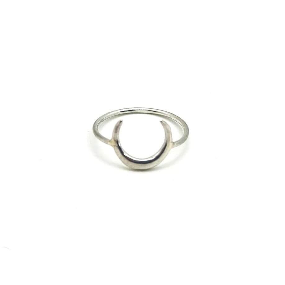Silber Ring Halbmond KOOMPLIMENTS