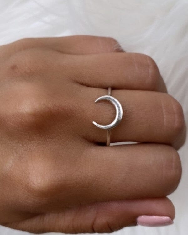 Silber Ring Halbmond KOOMPLIMENTS