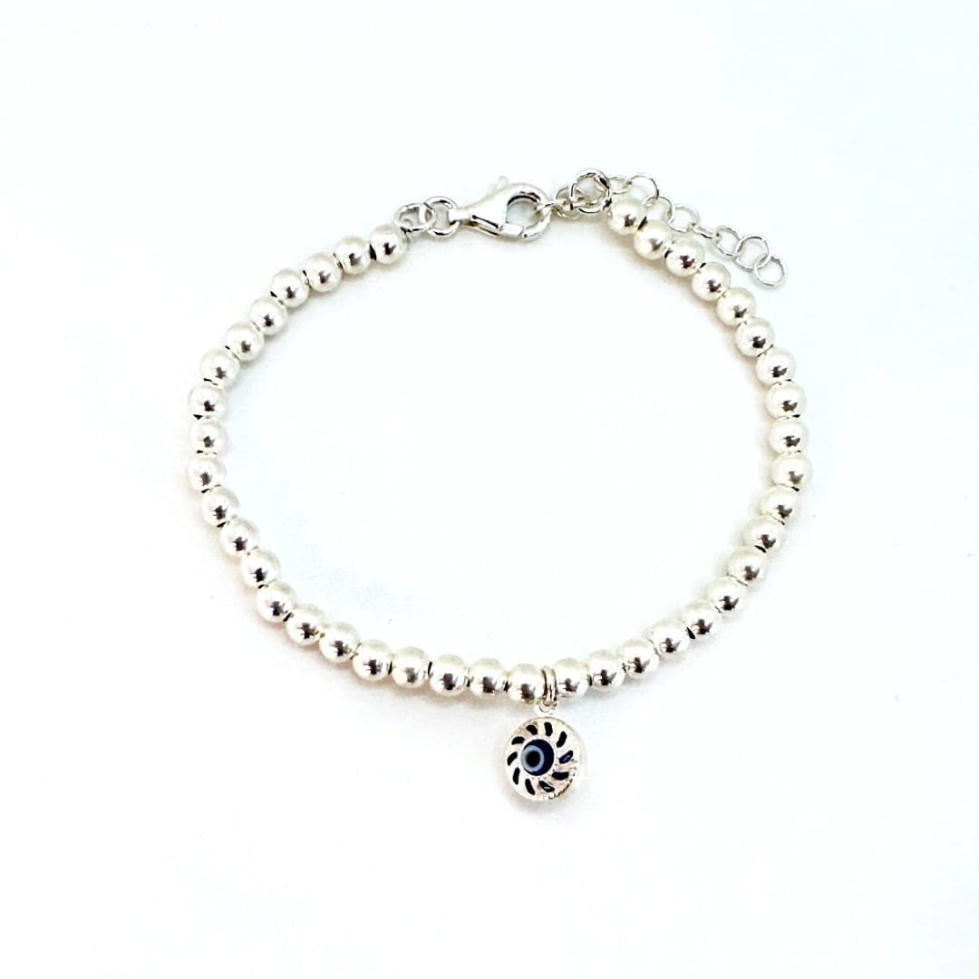 Silberarmband mit türkischem Auge Armband KOOMPLIMENTS