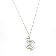 Silberhalskette mit energetischem Reiki-Symbol Halsketten KOOMPLIMENTS 
