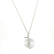 Silberhalskette mit energetischem Reiki-Symbol Halsketten KOOMPLIMENTS