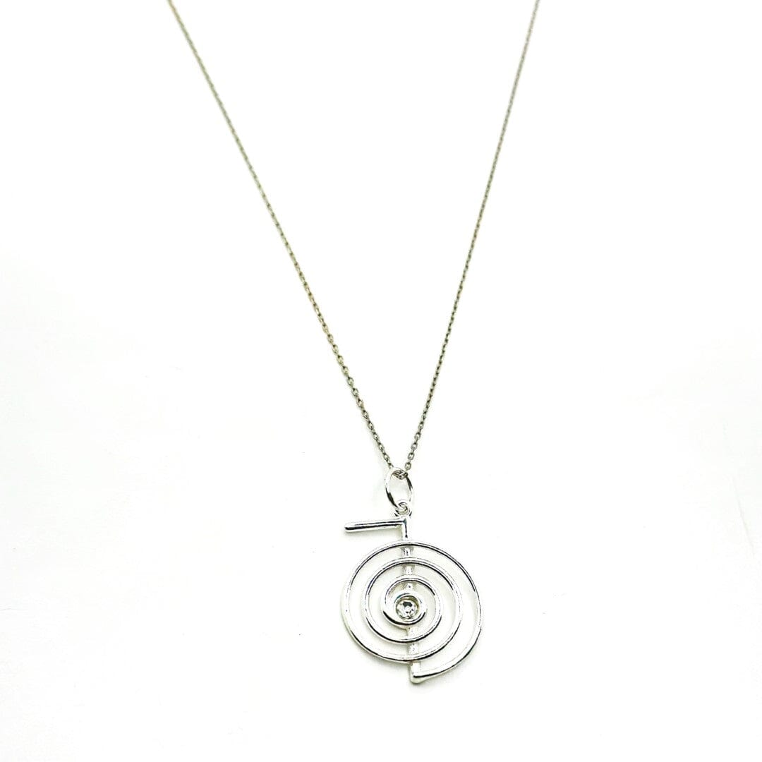 Silberhalskette mit energetischem Reiki-Symbol Halsketten KOOMPLIMENTS
