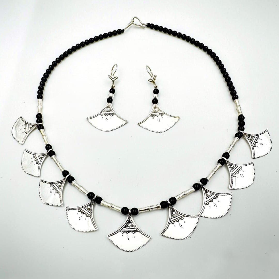 Silberkette mit Tuareg-Symbol - Shatshat Halsketten KOOMPLIMENTS