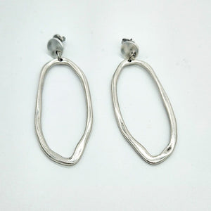 Boucles d'oreilles statement argentées ultra-légères - KLEO
