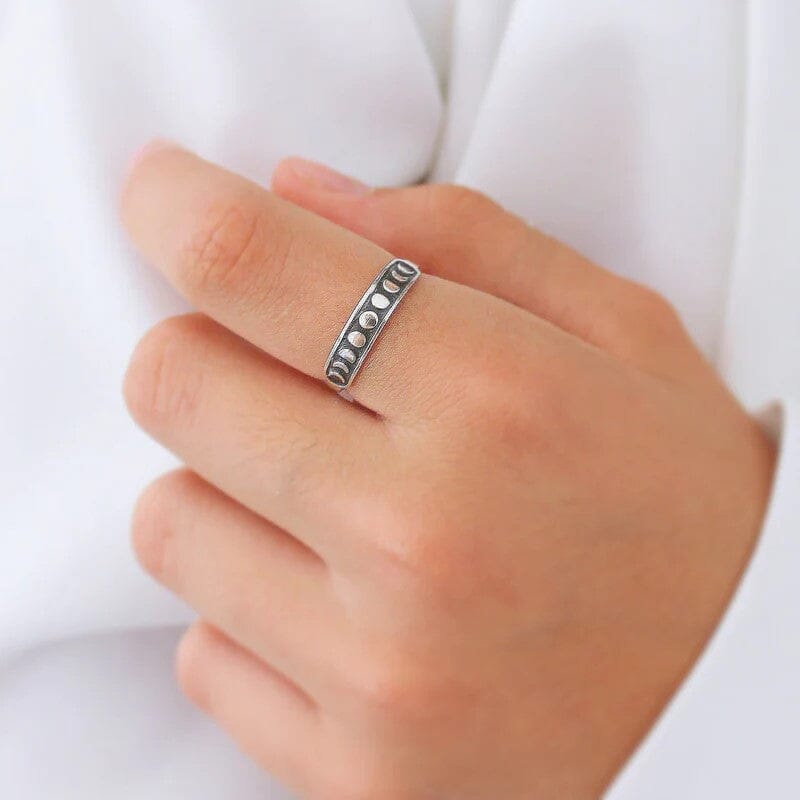 Silberring mit Mondphase Ringe KOOMPLIMENTS
