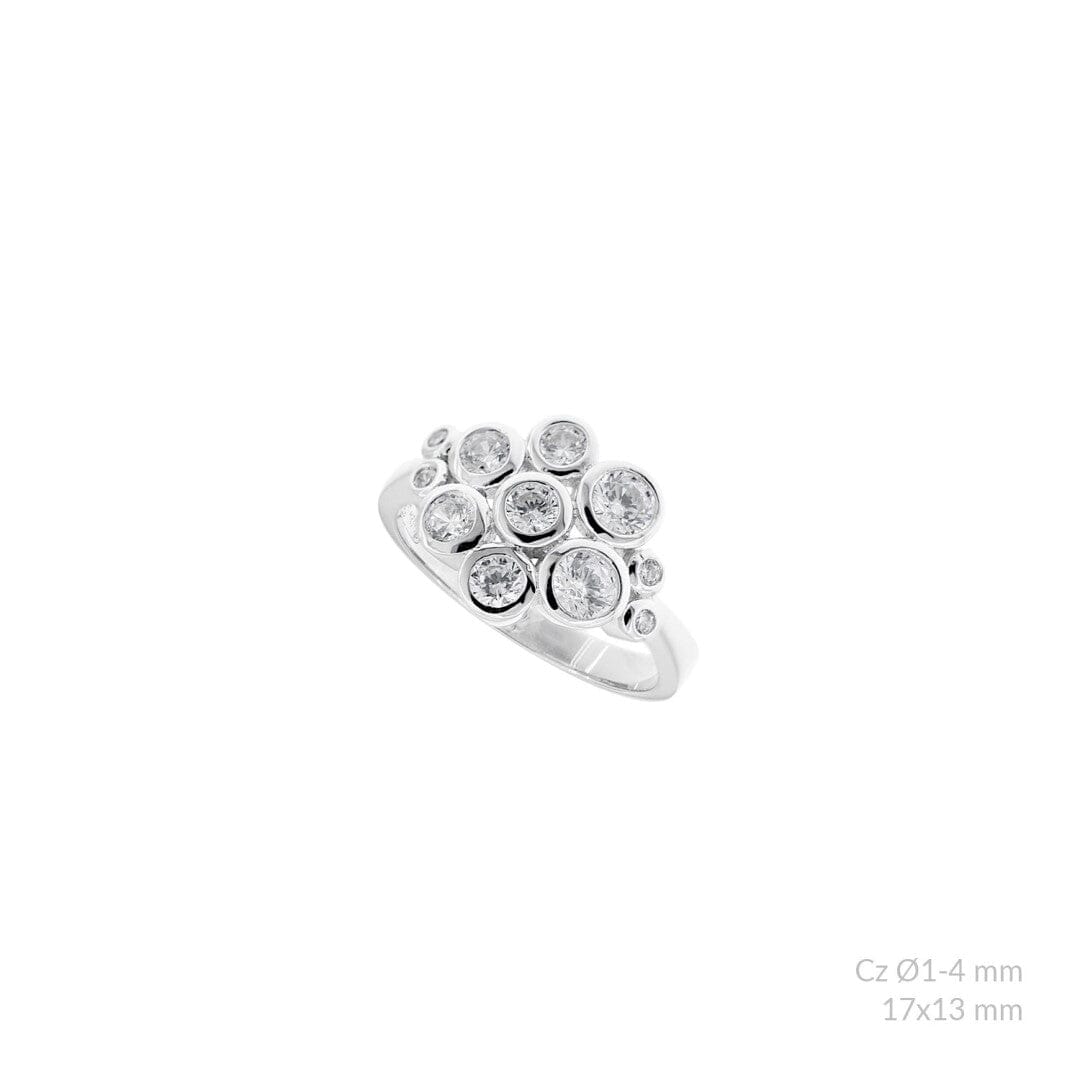 Silberring mit Zirkonia MAGNOLIEN Ringe KOOMPLIMENTS