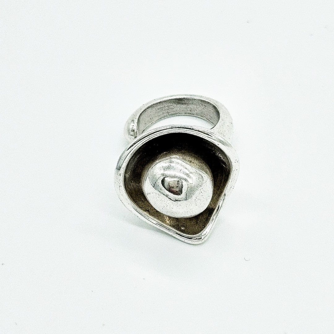 Statement Silber Ring mit Kugel - TOLEDO Ringe KOOMPLIMENTS