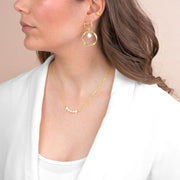 Vergoldete Halskette mit Zuchtperlen Halsketten KOOMPLIMENTS 