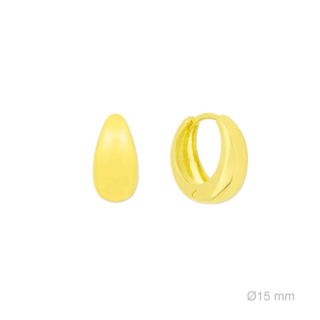 Vergoldete Ohrringe in Tropfenform Ohrringe KOOMPLIMENTS