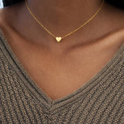 Zarte Herz Halskette - Mini Golden Heart Halsketten KOOMPLIMENTS