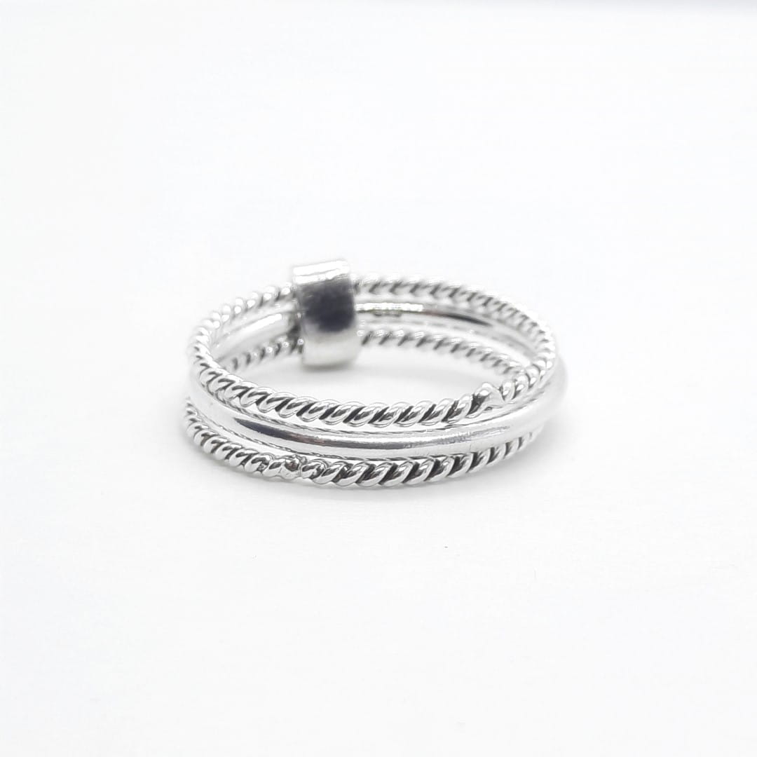 3-in-1-Silberring Ringe KOOMPLIMENTS