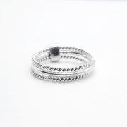 3-in-1-Silberring Ringe KOOMPLIMENTS