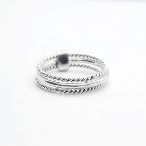 Bague en argent 3 en 1