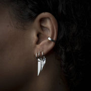 3er Set Stacking Ohrringe aus Sterlingsilber - ASYMMETRY Ohrringe KOOMPLIMENTS