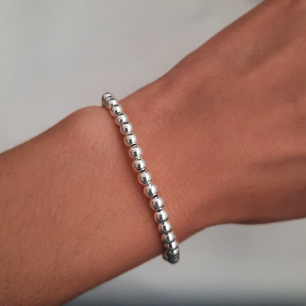 925 Silber Perlenarmband - Basic Armband KOOMPLIMENTS