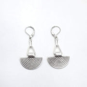 Afrikanische Halbkreis Silber Ohrringe - Ashia Ohrringe KOOMPLIMENTS
