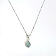 Aquamarin Kette Halsketten KOOMPLIMENTS