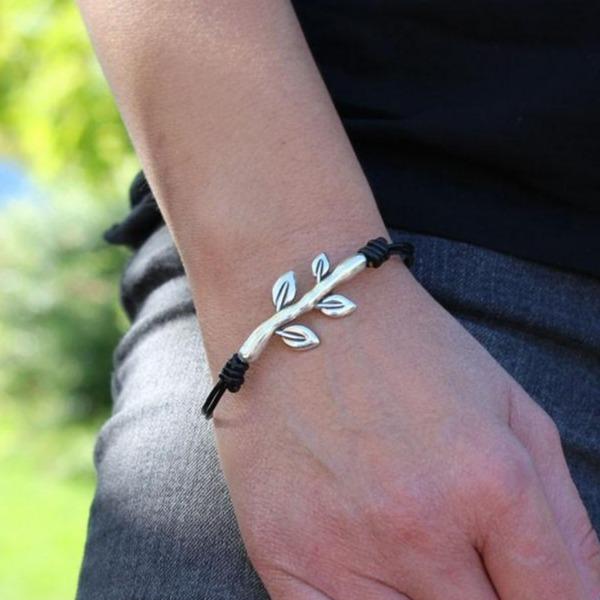 Armband im Blattdesign - Blätter Armband KOOMPLIMENTS