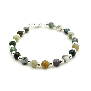 Bracciale con perle di ametista