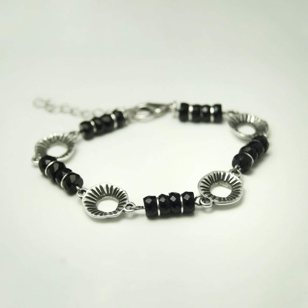 Armband mit Kreisen und Rondellen - ORGANIC Armband KOOMPLIMENTS