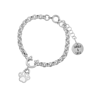 Bracelet with paw print - FOOTPRINTS