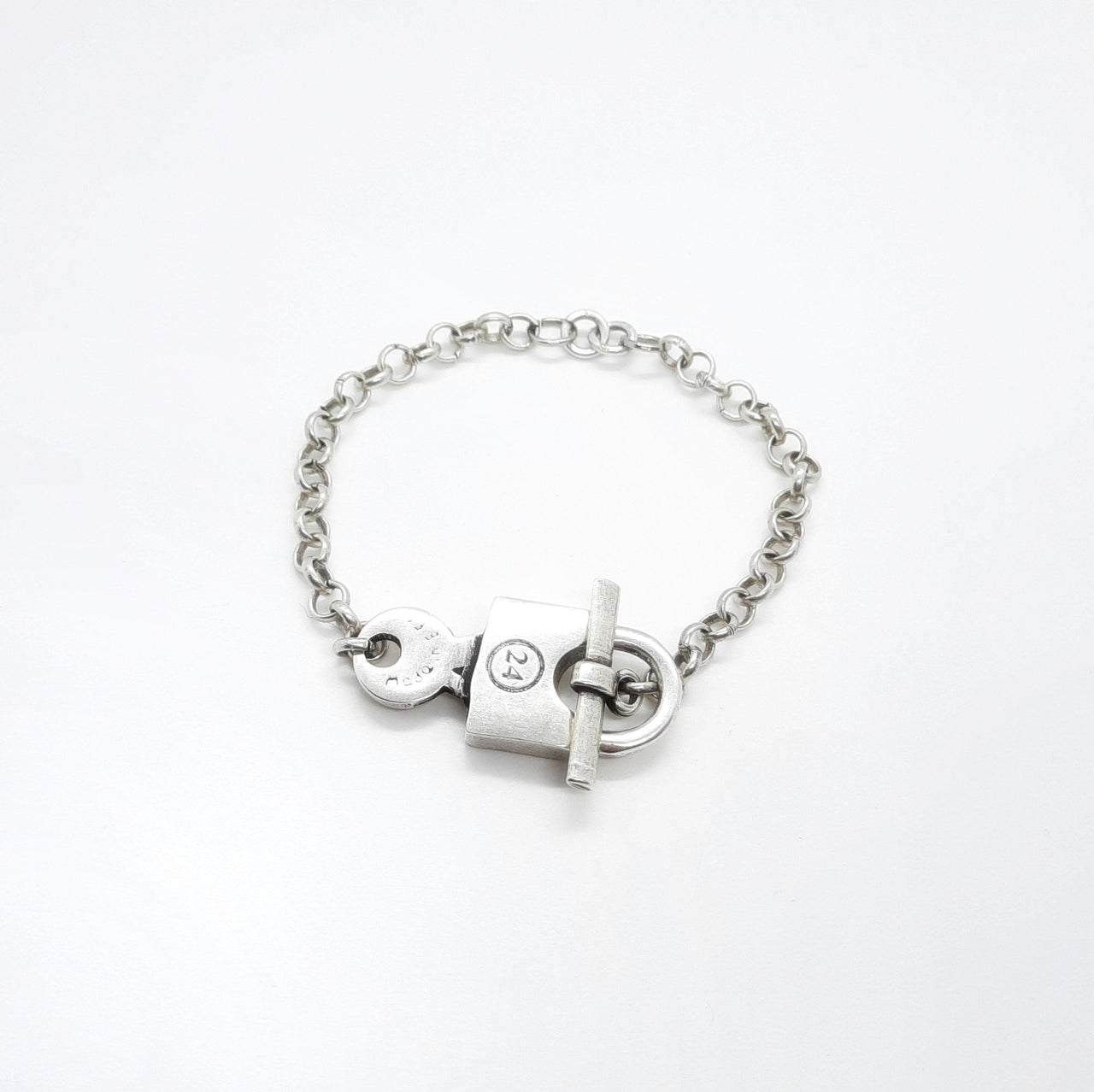 Armkette aus Silber mit Schloss und Schlüssel Armband KOOMPLIMENTS