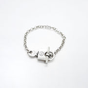 Armkette aus Silber mit Schloss und Schlüssel Armband KOOMPLIMENTS