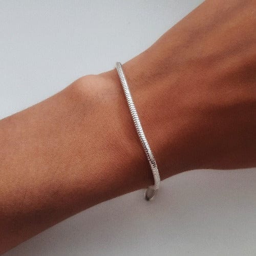 Basic Armband im Schlangendesign Silber Armband KOOMPLIMENTS