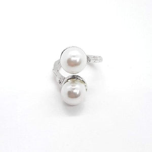 Special silver ring with white pearls - Devenir