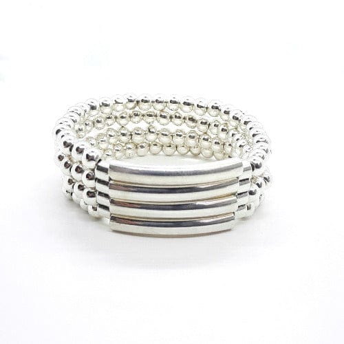 Besonderes Damen Armband aus Silber Zamak Perlen - Cora Armband KOOMPLIMENTS