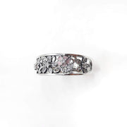 Blumen Silber Ring mit Gravur - Garten Ringe KOOMPLIMENTS