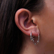 Boho Creolen Ohrringe aus Silber- Tradition - 22mm Ohrringe KOOMPLIMENTS